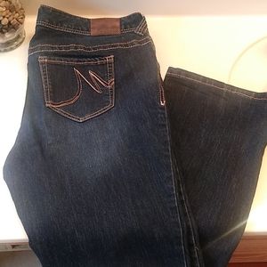 Dark blue jeans